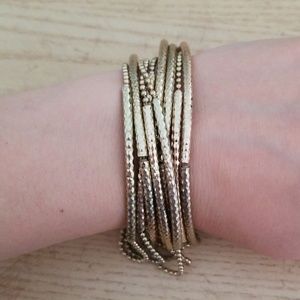 Armani exchange gold bracelet